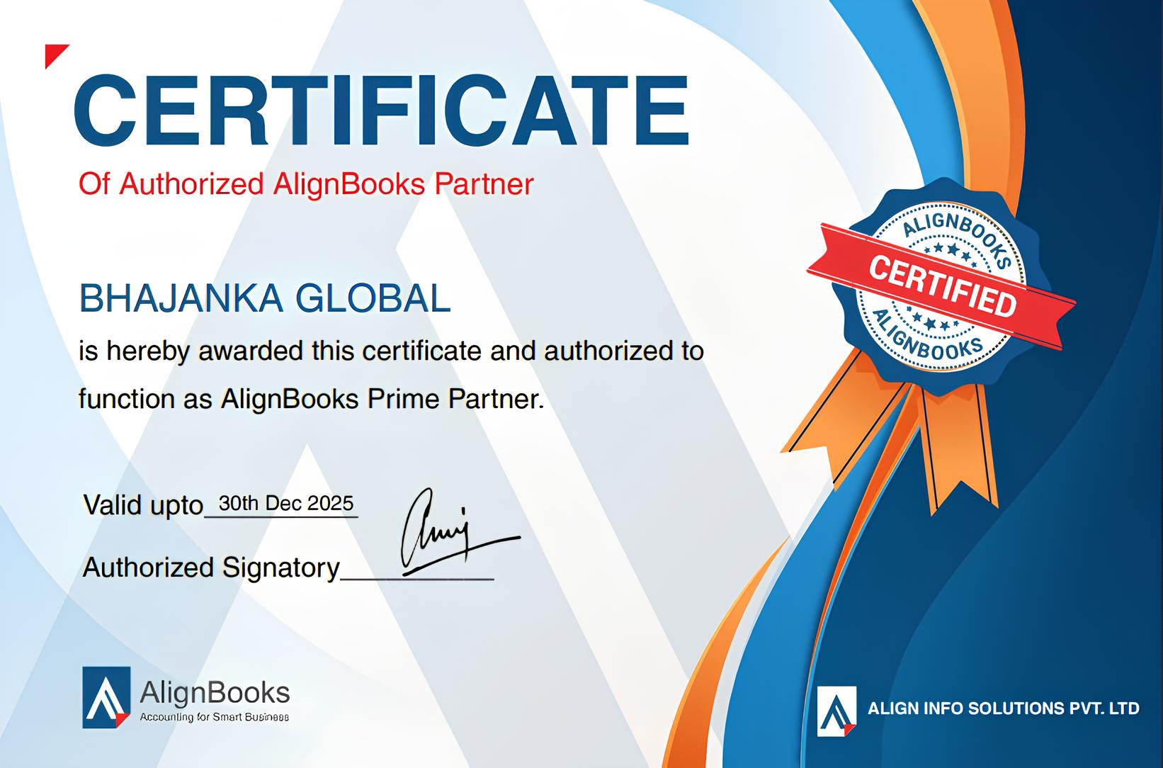 Certificate from Alingbooks